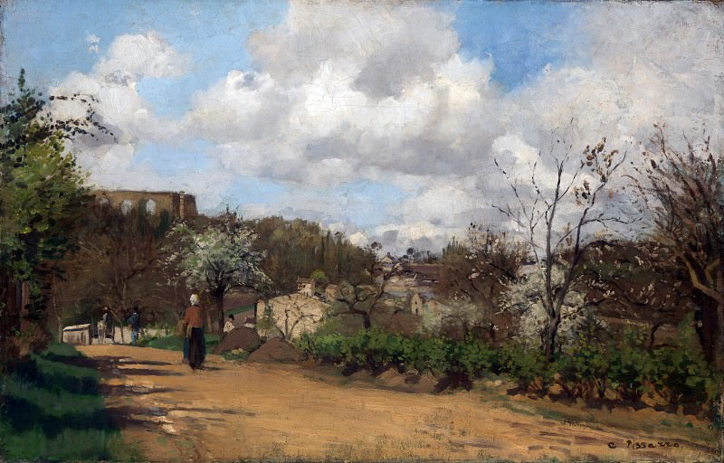 Camille Pissarro – View from Louveciennes, Part 1 National Gallery UK