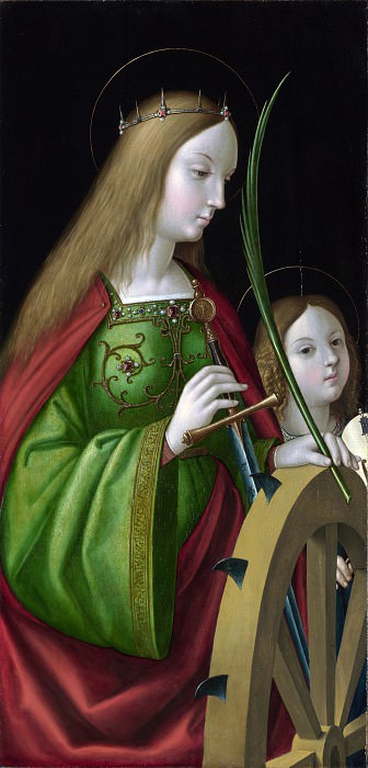 Antonio de Solario – Saint Catherine of Alexandria , Part 1 National Gallery UK