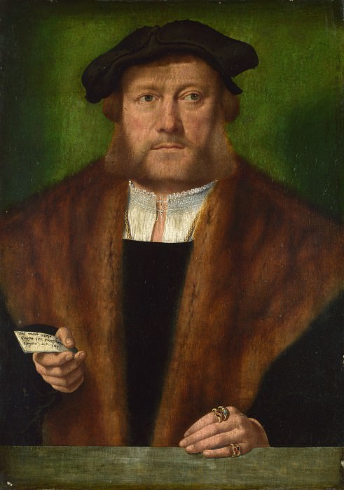 Бартоломеус Брейн I – Портрет мужчины, возможно из семьи Штраус, Часть 1 Национальная галерея