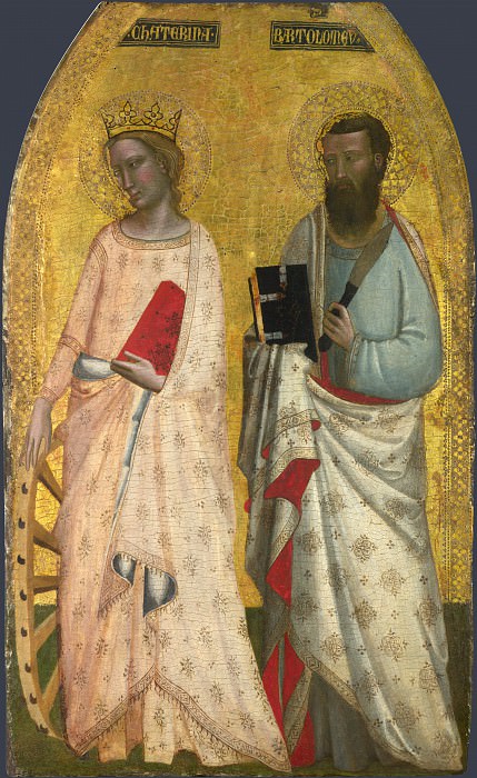 Allegretto Nuzi – Saint Catherine and Saint Bartholomew, Part 1 National Gallery UK
