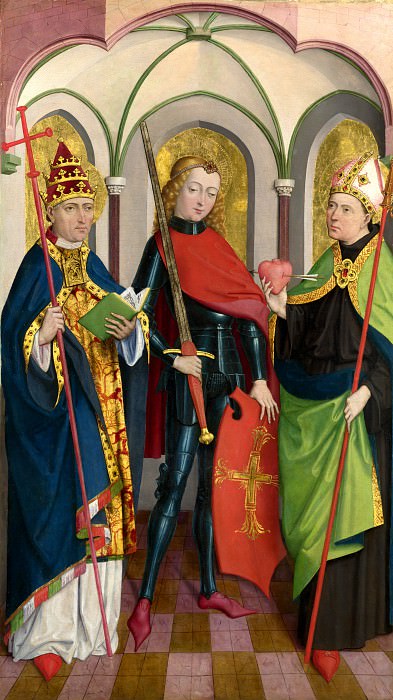 Circle of Master of Liesborn – Saints Gregory, Maurice and Augustine, Part 1 National Gallery UK