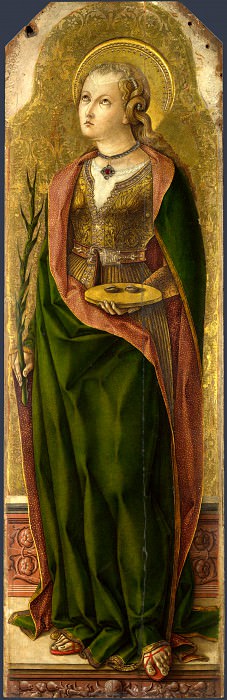 Carlo Crivelli – Saint Lucy, Part 1 National Gallery UK