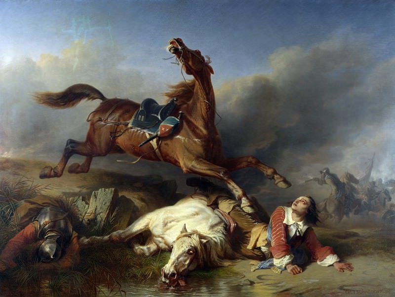 Charles-Philogene Tschaggeny – An Episode on the Field of Battle, Part 1 National Gallery UK