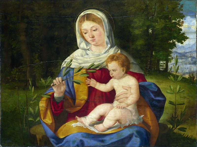 Andrea Previtali – The Virgin and Child with a Shoot of Olive, Part 1 National Gallery UK