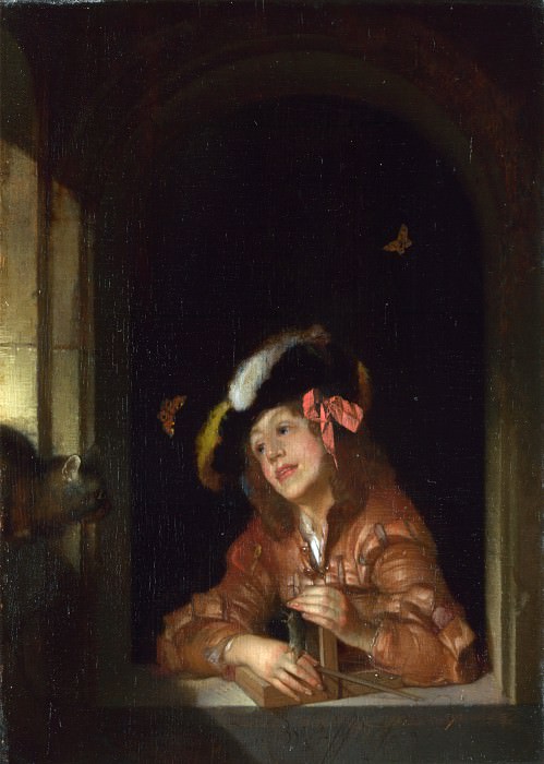 Adriaen van der Werff – A Boy with a Mousetrap, Part 1 National Gallery UK