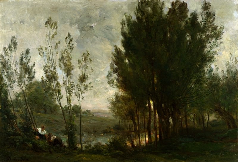 Charles-Francois Daubigny – Willows, Part 1 National Gallery UK
