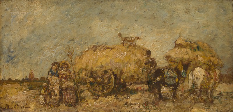 Adolphe Monticelli – The Hayfield, Part 1 National Gallery UK
