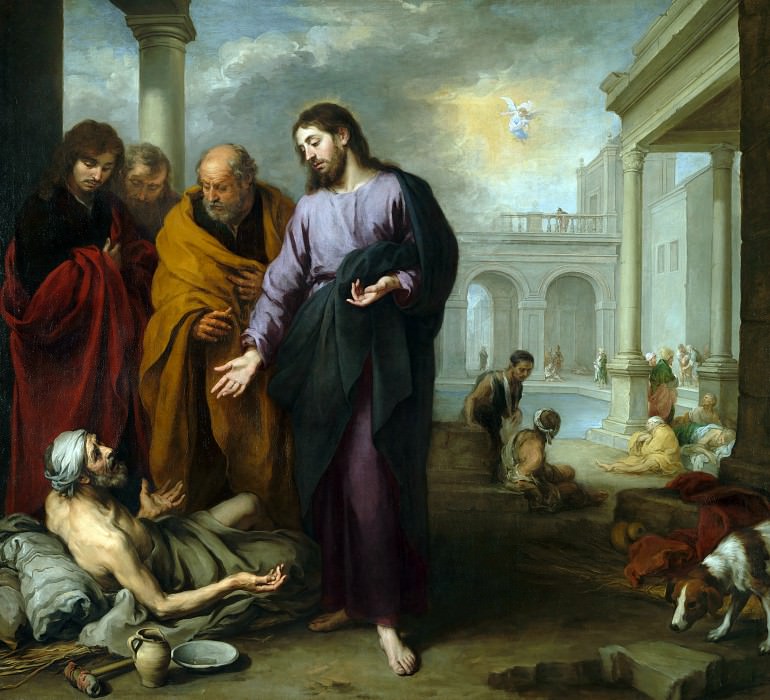 Bartolome Esteban Murillo – Christ healing the Paralytic at the Pool of Bethesda, Part 1 National Gallery UK