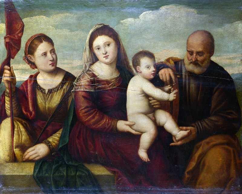 Бернардино Личинио – Мадонна с Младенцем и святыми, Часть 1 Национальная галерея