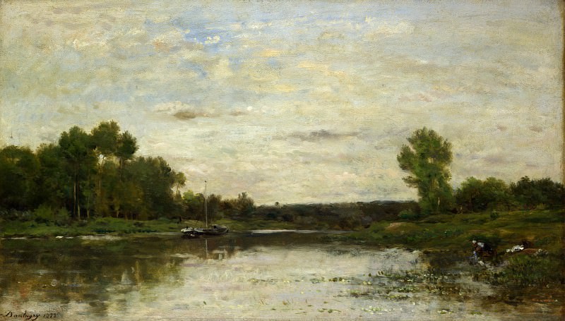 Charles-Francois Daubigny – View on the Oise, Part 1 National Gallery UK