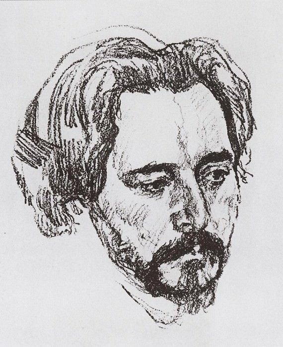 Портрет Л. Н. Андреева1. 1907, Валентин Александрович Серов