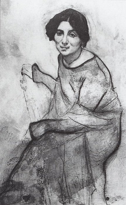 Portrait of pianist Wanda Landowska. 1907, Valentin Serov