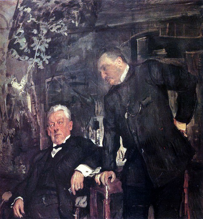 Portrait artists AP Lenski and AI Yuzhin. 1908, Valentin Serov