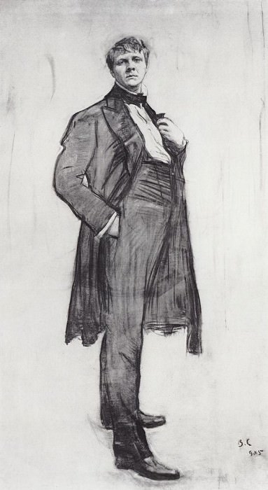 Портрет артиста Ф. И. Шаляпина. 1905, Валентин Александрович Серов