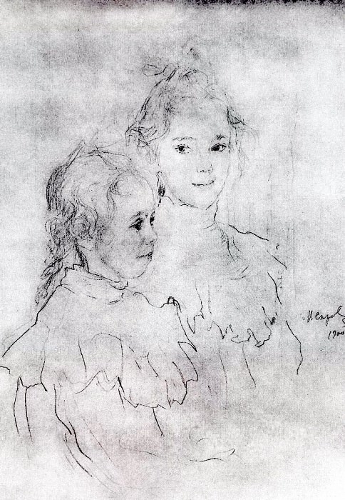 Portrait daughters S. Botkin. 1900, Valentin Serov