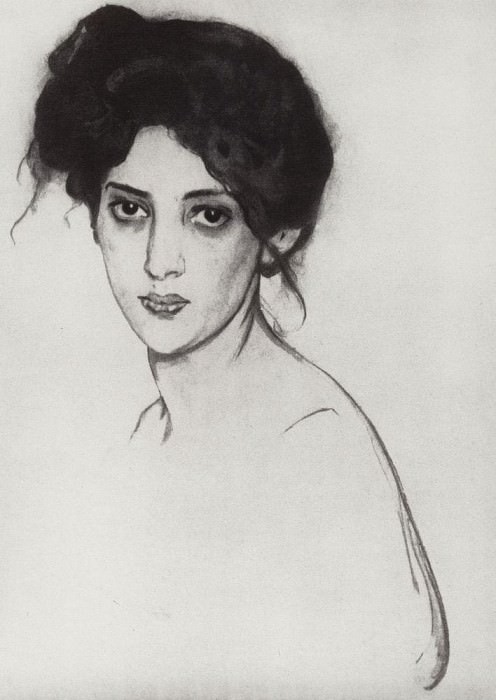 Portrait IY Grunberg. 1910, Valentin Serov