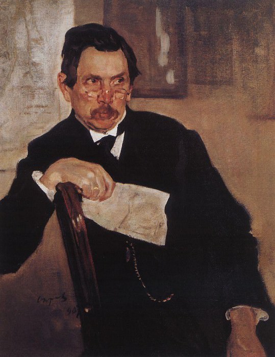 Portrait of A. Kasyanov. 1907, Valentin Serov