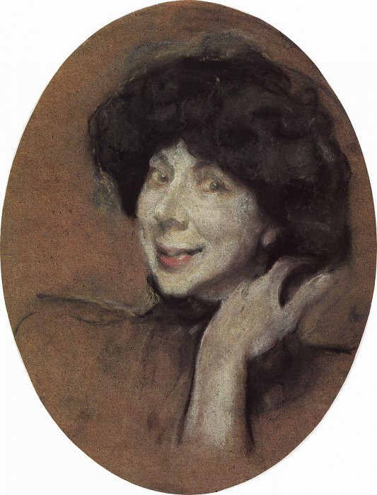 Portrait of AK Benoit. 1908, Valentin Serov