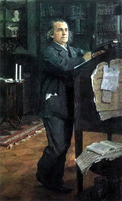 Portrait of the composer Alexander Serov, the father of the artist. 1888-1889, Valentin Serov