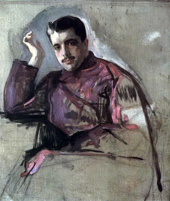 Portrait of Sergei Diaghilev. 1904, Valentin Serov