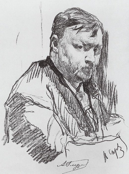 Portrait of the composer Alexander Glazunov. 1899, Valentin Serov