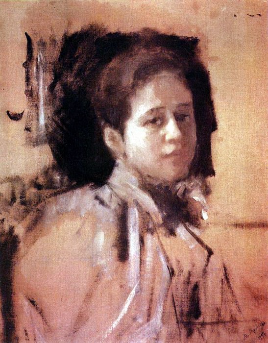 Portrait of LA Mamontova. 1894, Valentin Serov
