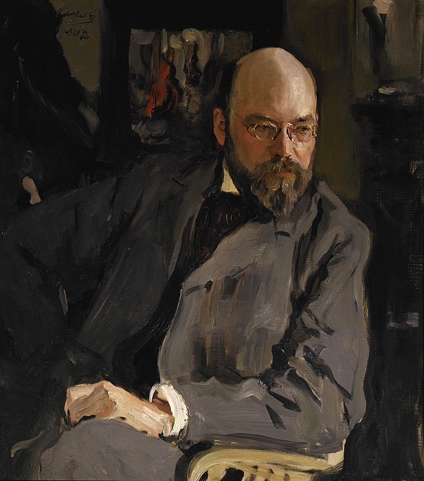 Portrait of the artist I.S.Ostroukhov, Valentin Serov