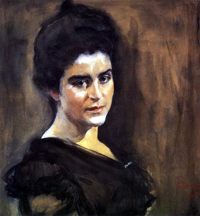 Portrait of Sophia – Lukomskaya. 1900, Valentin Serov