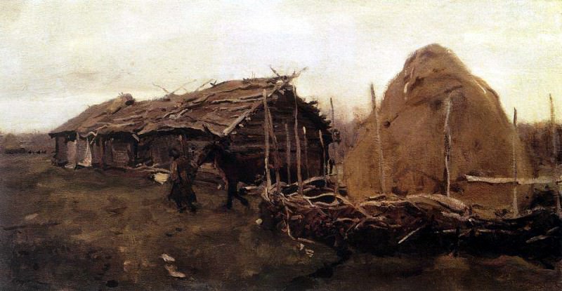 Стог сена. 1901, Валентин Александрович Серов
