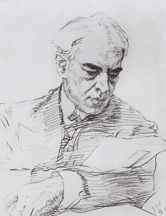 Portrait of Stanislavsky. 1908, Valentin Serov