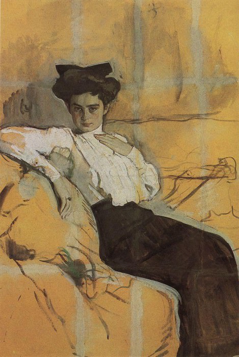 Портрет Г. Л. Гиршман. 1906, Валентин Александрович Серов