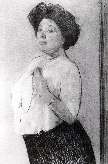 Портрет Н. П. Ламановой. 1911, Валентин Александрович Серов