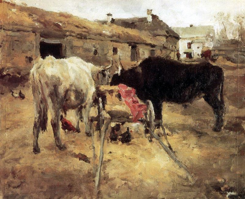 Oxen. 1885, Valentin Serov