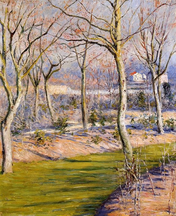 The Garden at Petit Gennevilliers in Winter, Gustave Caillebotte