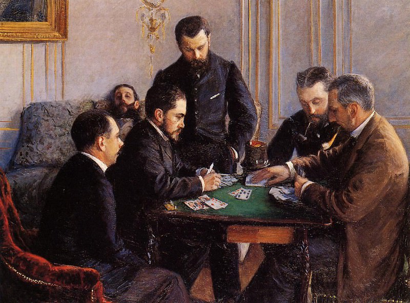 Game of Bezique, Gustave Caillebotte