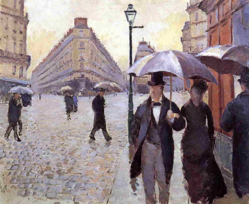 Paris Street. – A Rainy Day , Gustave Caillebotte