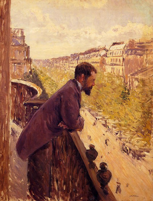  Мужчина на балконе, Гюстав Кайботт