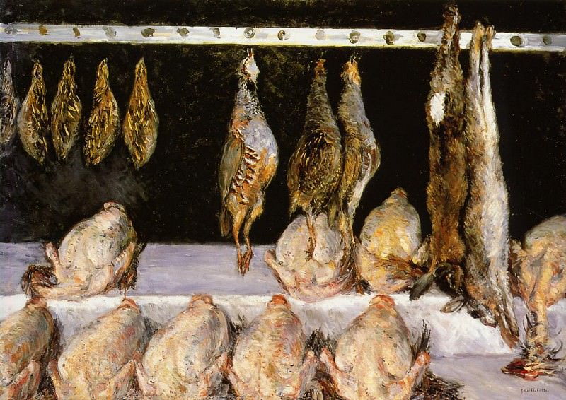 Выставка цыплят и диких птиц, Гюстав Кайботт