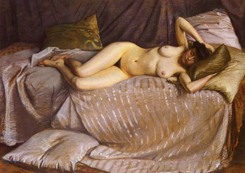 Femme Nue Etendue Sur Un Divan, Gustave Caillebotte