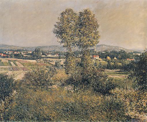 Landscape at Argenteuil, Gustave Caillebotte