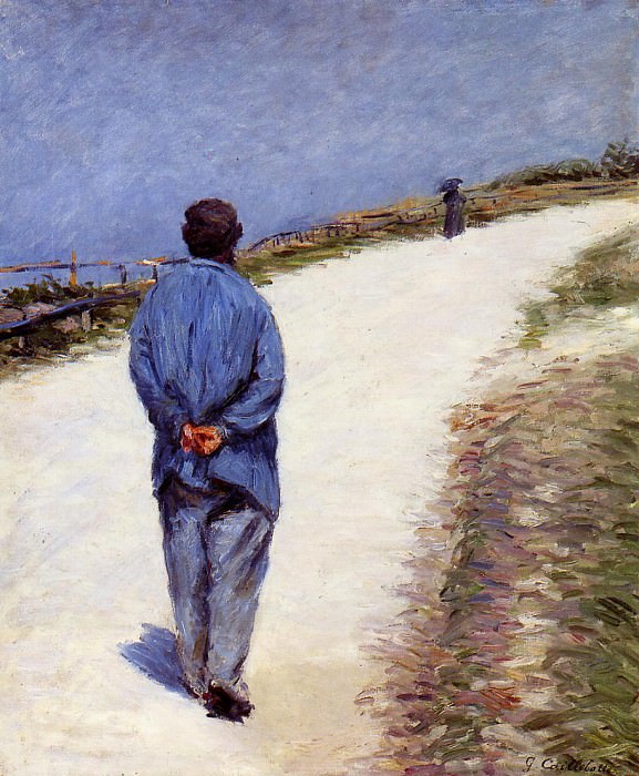 Man in a Smock , Gustave Caillebotte