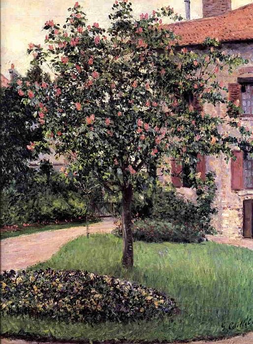 Petit Gennevilliers, Facade, Southeast of the Artists Studio, Overlooking the Garden, Spring, Gustave Caillebotte