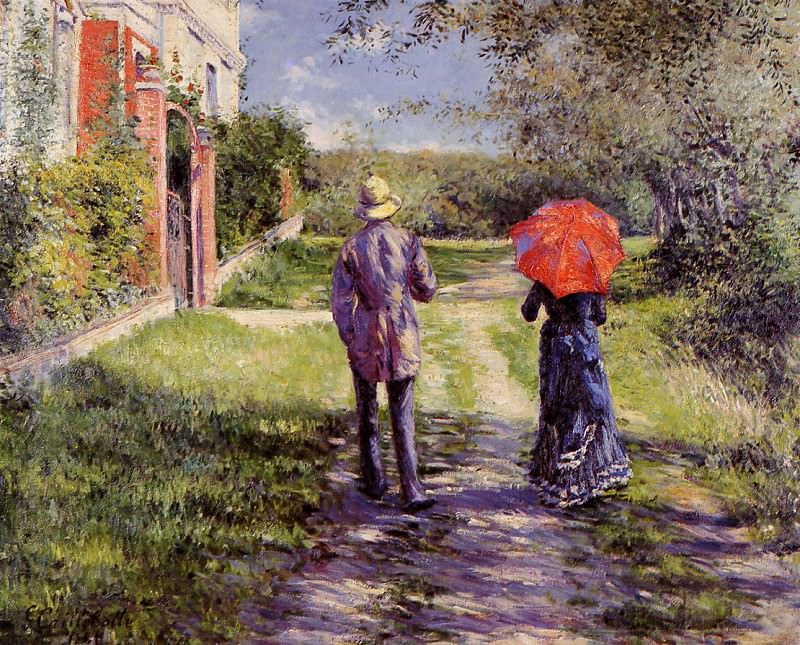 Rising Road, Gustave Caillebotte