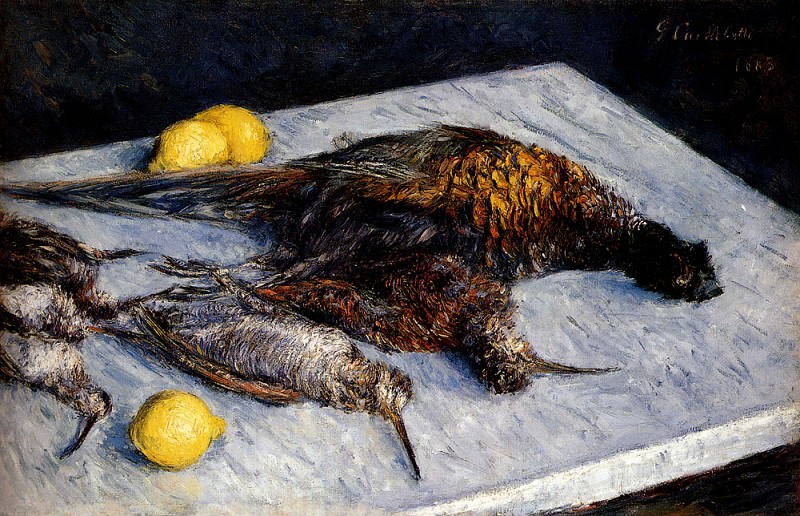 Game Birds And Lemons, Gustave Caillebotte