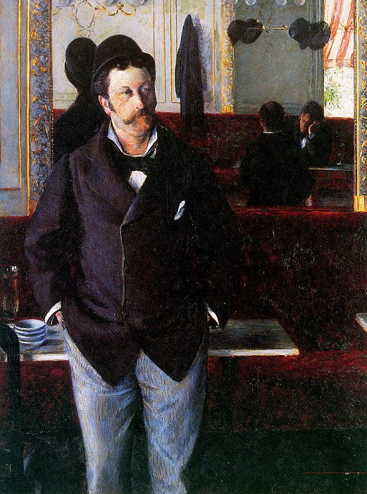 In the cafe, Gustave Caillebotte