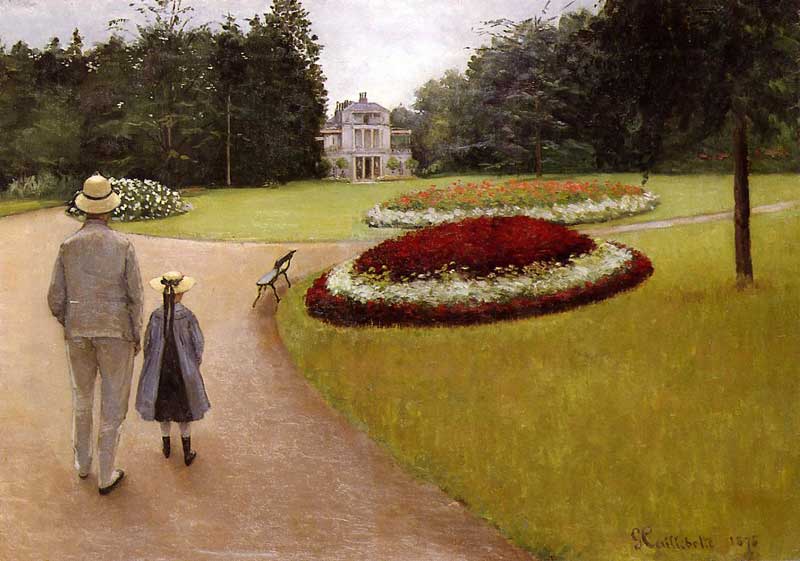 The Park on the Caillebotte Property at Yerres, Gustave Caillebotte