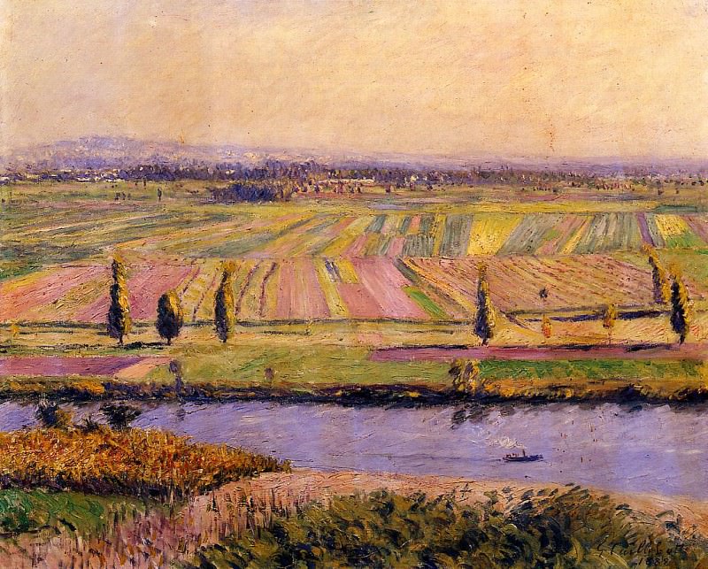 The Gennevilliers Plain, Seen from the Slopes of Argenteuil, Gustave Caillebotte
