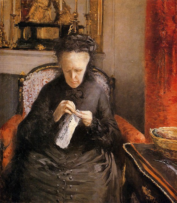 Portait of Madame Martial Caillebote the artist-s mother, Gustave Caillebotte
