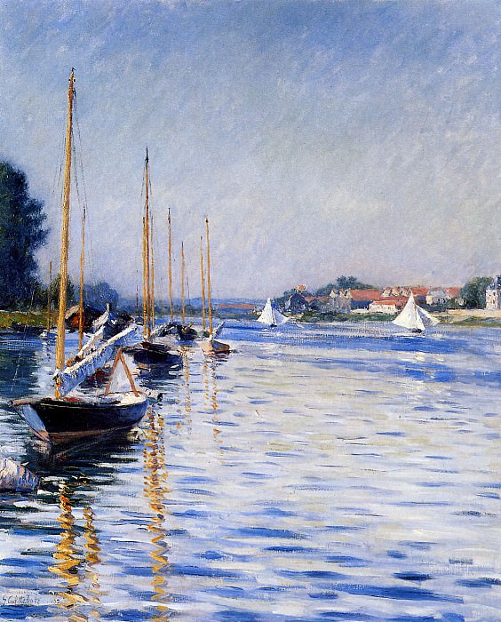 Boats on the Seine, Gustave Caillebotte