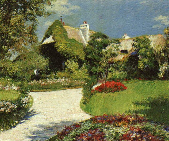 Thatched Cottage at Trouville, Gustave Caillebotte